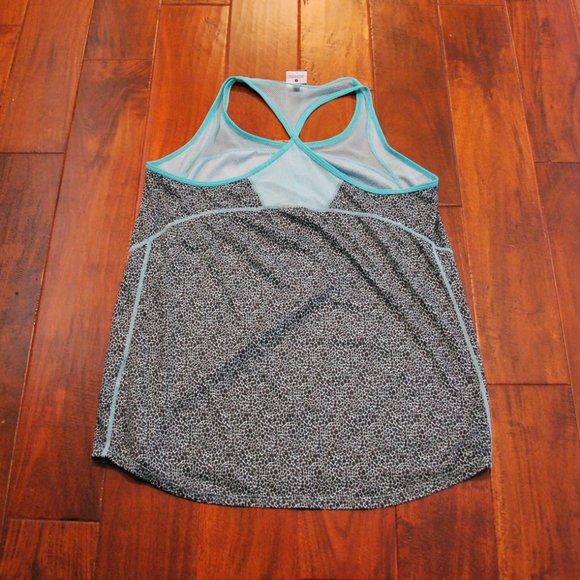 Nike Dri-Fit Blue Leopard Print Tank - Picture 2 of 5